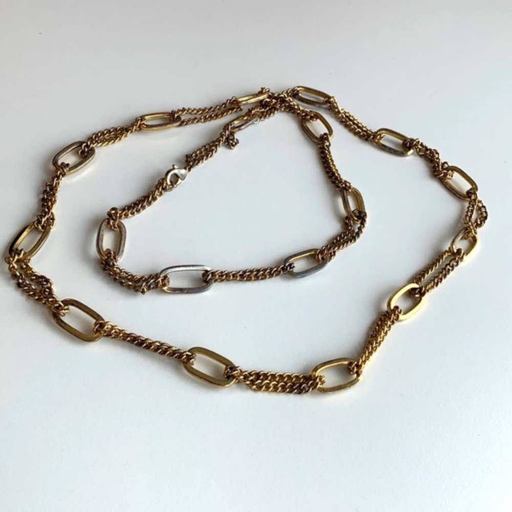 Unique link and chain necklace